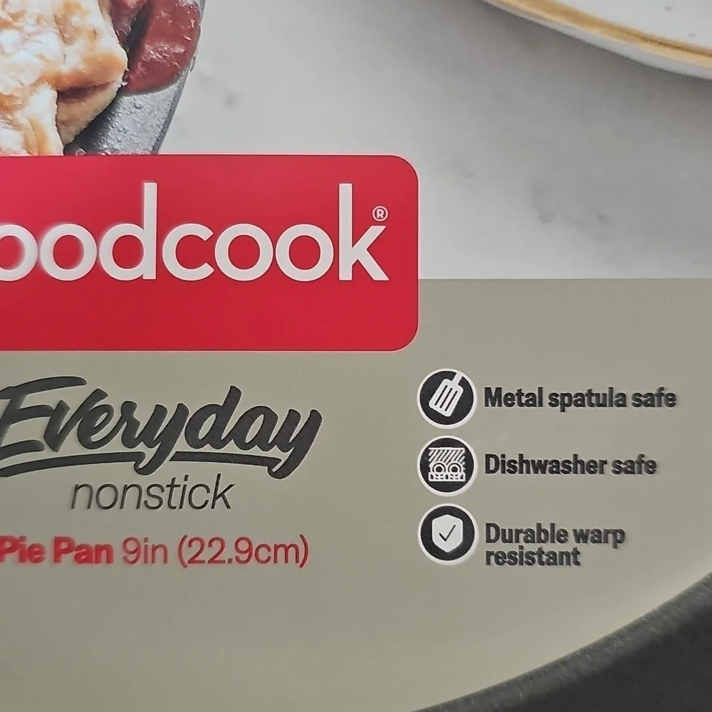 NWT GoodCook Non-Stick Pie Pan Dishwasher Safe 9 inches
